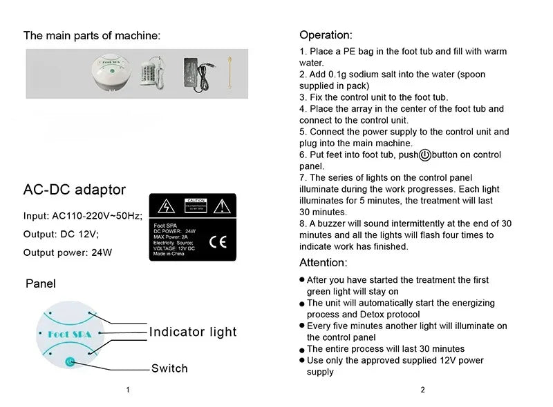 VISIBREEZ™ Ionic Foot Spa