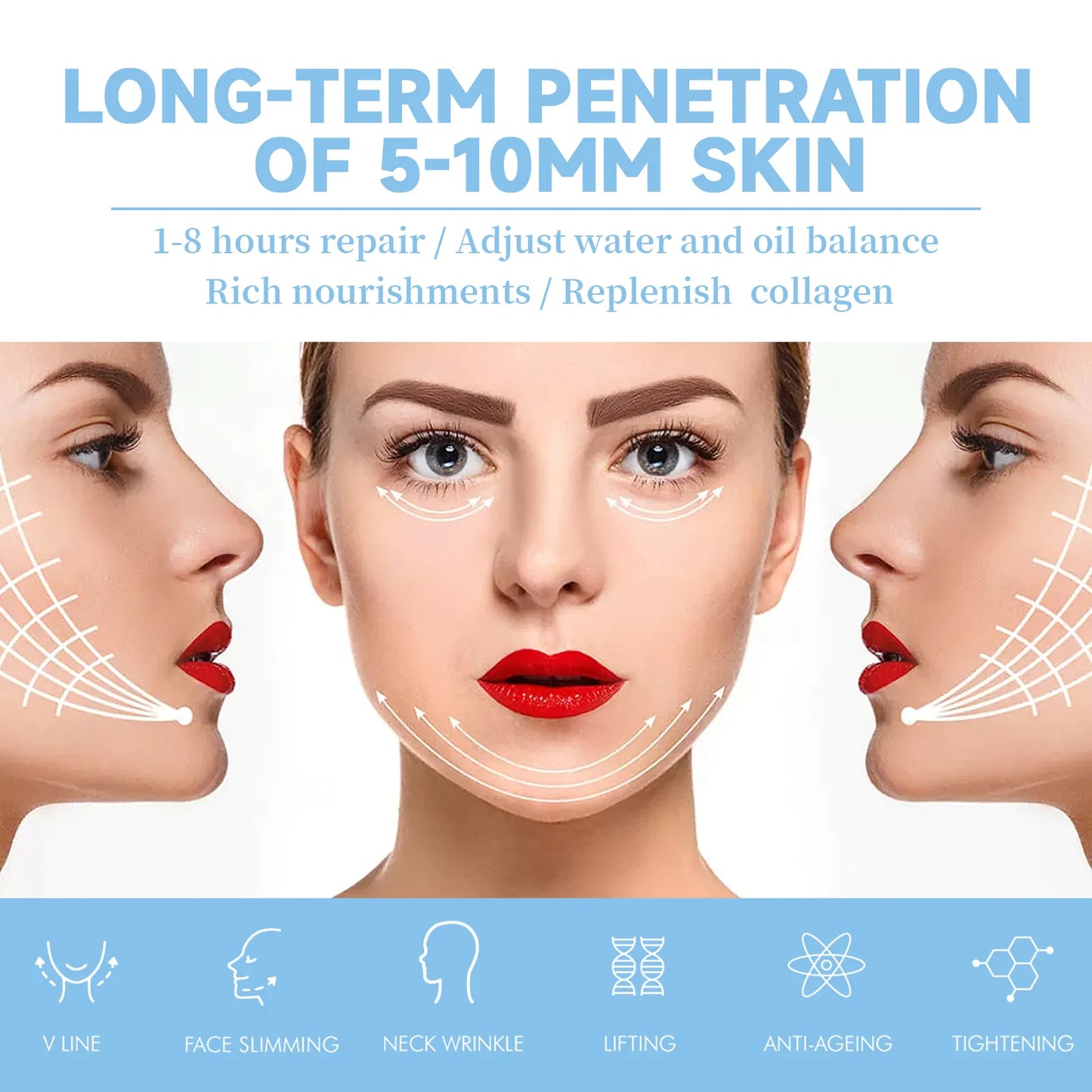 Long-term skin benefits of V-Shaped Mask – lifting, anti-aging, hydration
