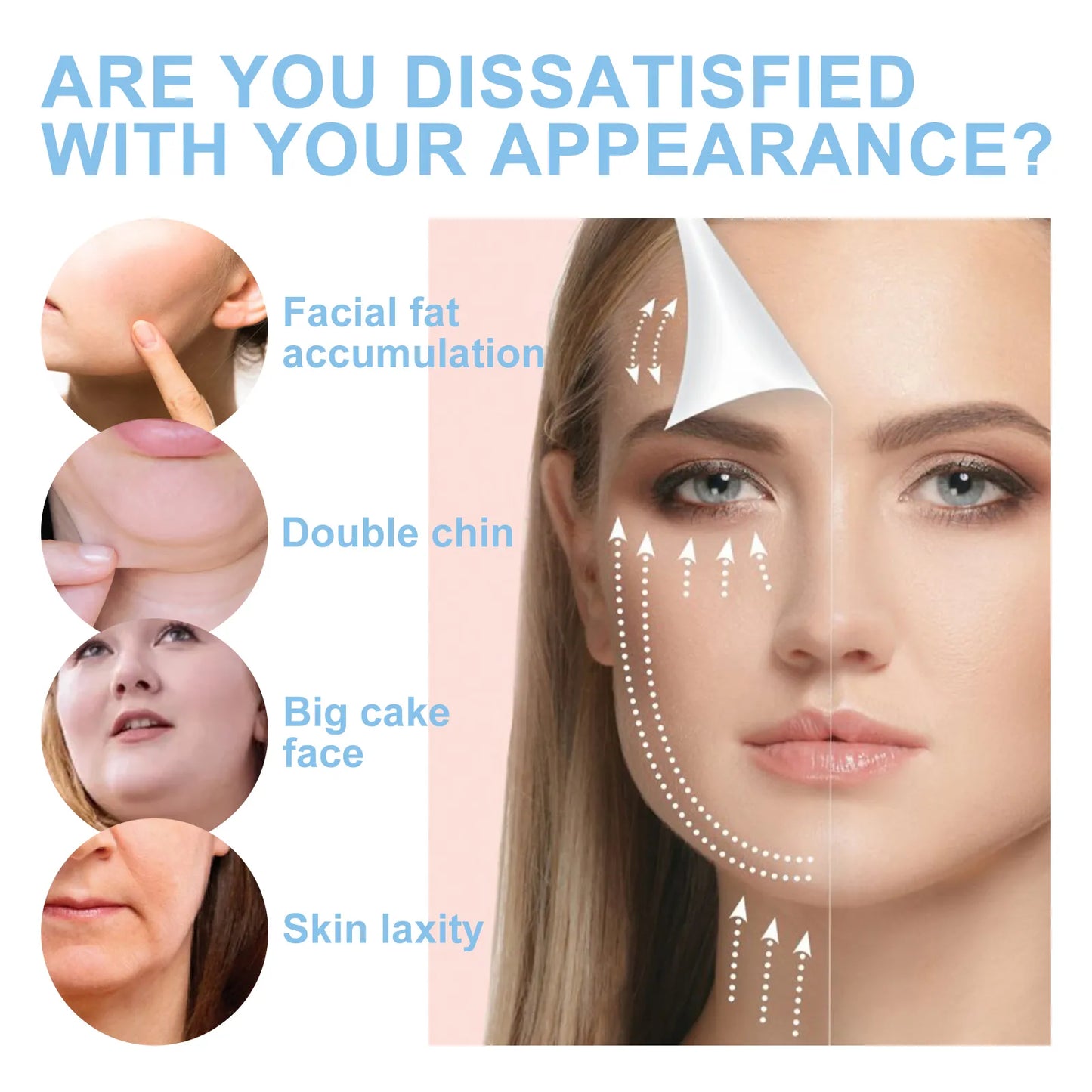 Common face concerns like double chin and sagging skin addressed by V-Shaped Mask